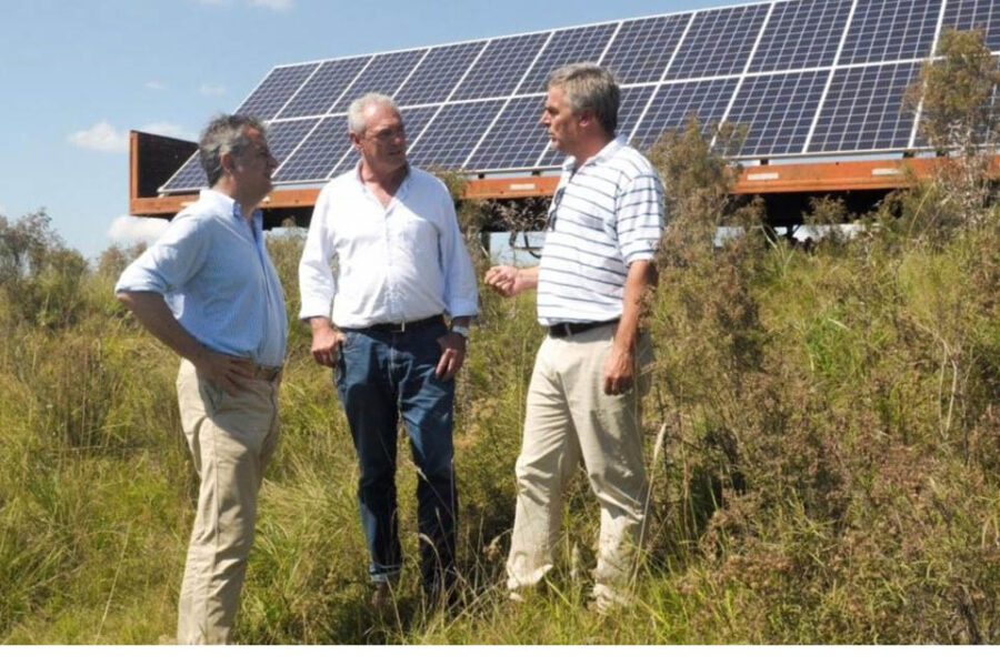 Energía solar y riego: con un panel, cuatro hectáreas de arroz (el sistema es usado en una localidad entrerriana)