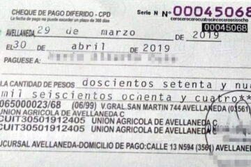 Denuncian que falsificaron cheques de una de las cooperativas agrícolas más grandes del país (hubo alerta en Entre Ríos)