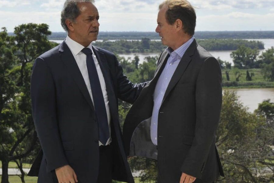 Daniel Scioli sale de gira para “facilitar” la unidad con gobernadores no K (se reunió con el gobernador de Entre Ríos)