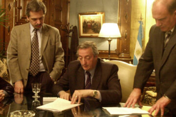 El presidente Kirchner, el ministro de salud Gonzáles García y del interior Alberto Fernández, manifestaron su apoyo político a la formula Busti-Guastavino en nuestra provincia