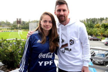Las chicas de la selección y su día inolvidable: el viaje al Mundial y conocer a Lionel Messi (una entrerriana en el equipo)