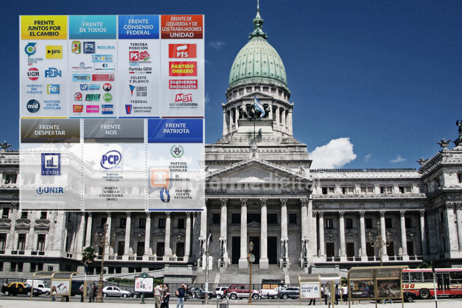 Cinco candidatos a presidente pegan boletas con legisladores en Entre Ríos