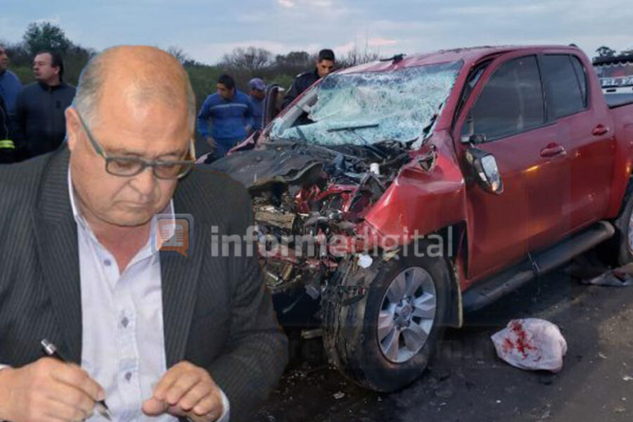 Intendente entrerriano casi se mata en la ruta