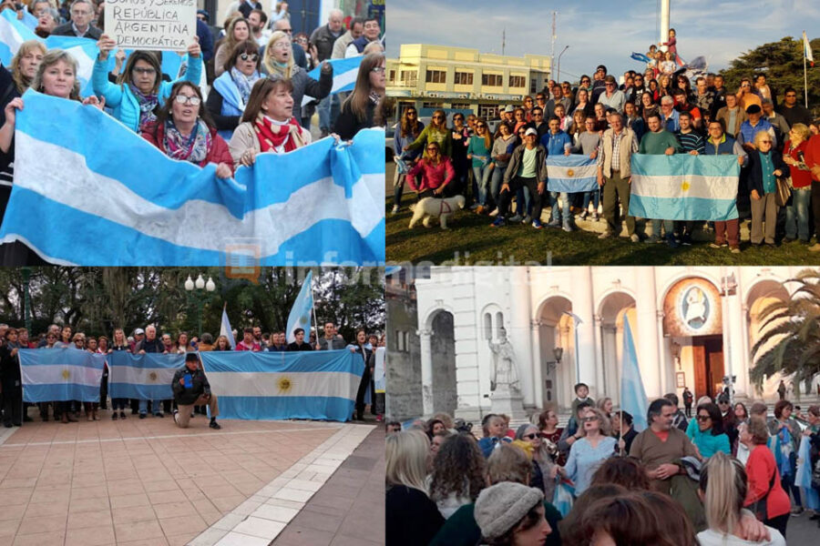 Las manifestaciones en Entre Ríos a favor de Macri