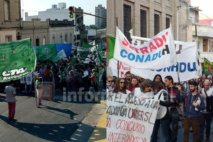 Estatales y universitarios paran este martes