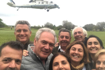 Macri usó el helicóptero presidencial para su campaña en Entre Ríos