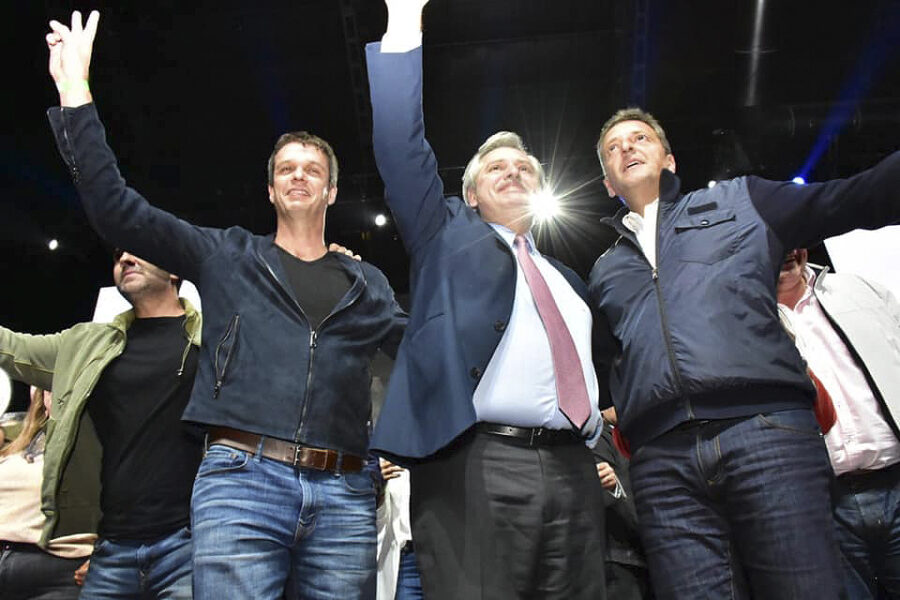 Cresto en acto de Alberto, Massa e intendentes bonaerenses