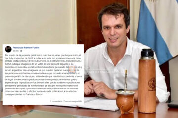 Un vecino debió disculparse con Cresto por una fakes news