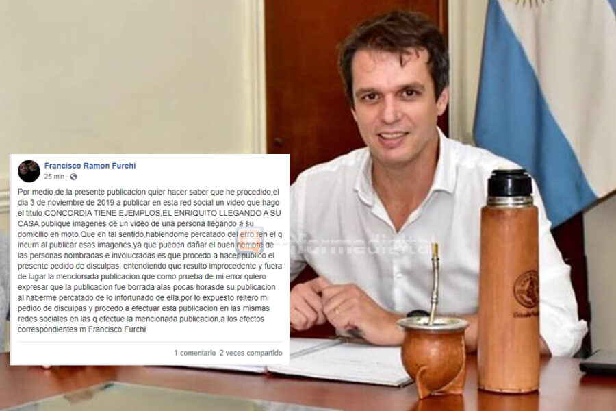 Un vecino debió disculparse con Cresto por una fakes news