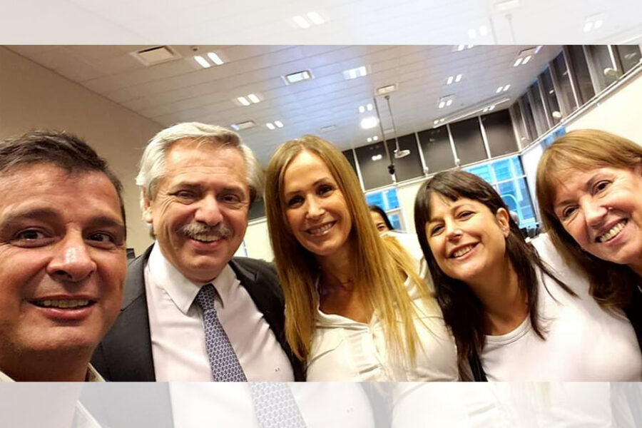 Los peronistas entrerrianos con Alberto antes de jurar