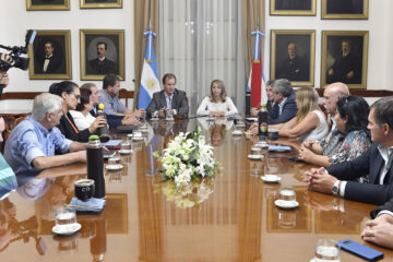 Bordet pidió a sus senadores el voto para suspender el Pacto Fiscal