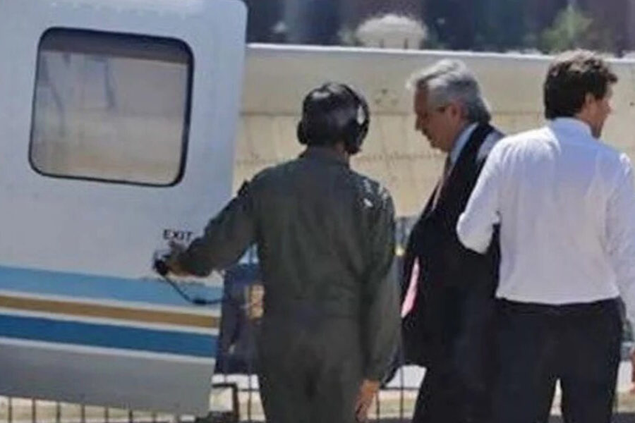 La flota de aviones presidenciales no se puede usar y Alberto Fernández fue a Chapadmalal en helicóptero (viaje a Entre Ríos)