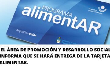 Entrega de Tarjetas Alimentar