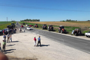 La protesta está lejos de lo que fue el 2008