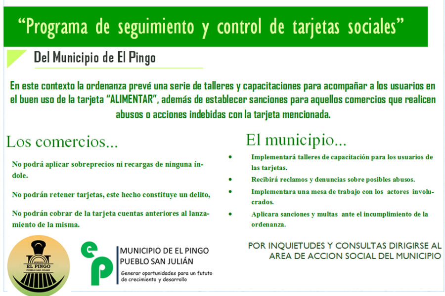 Seguimiento y control de tarjetas sociales