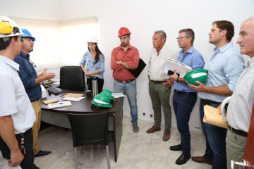 Funcionarios provinciales visitaron el Parque Industrial