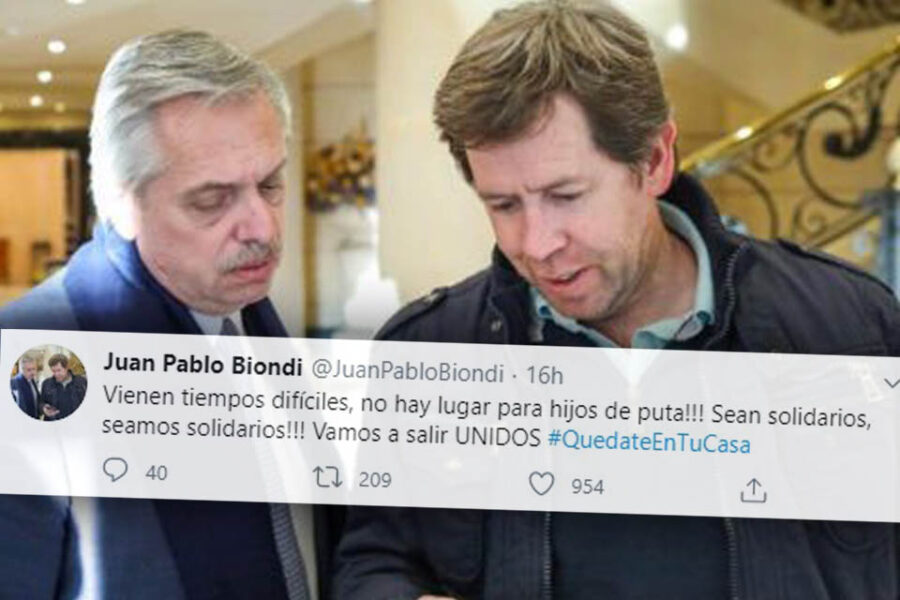 “No hay lugar para los hijos de puta”