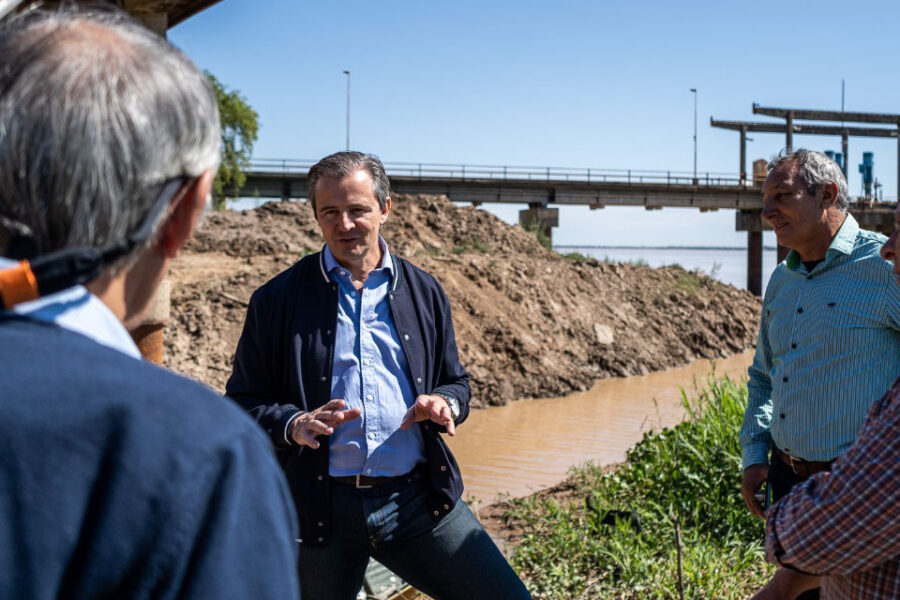 Bajante del río: Bahl supervisa trabajos