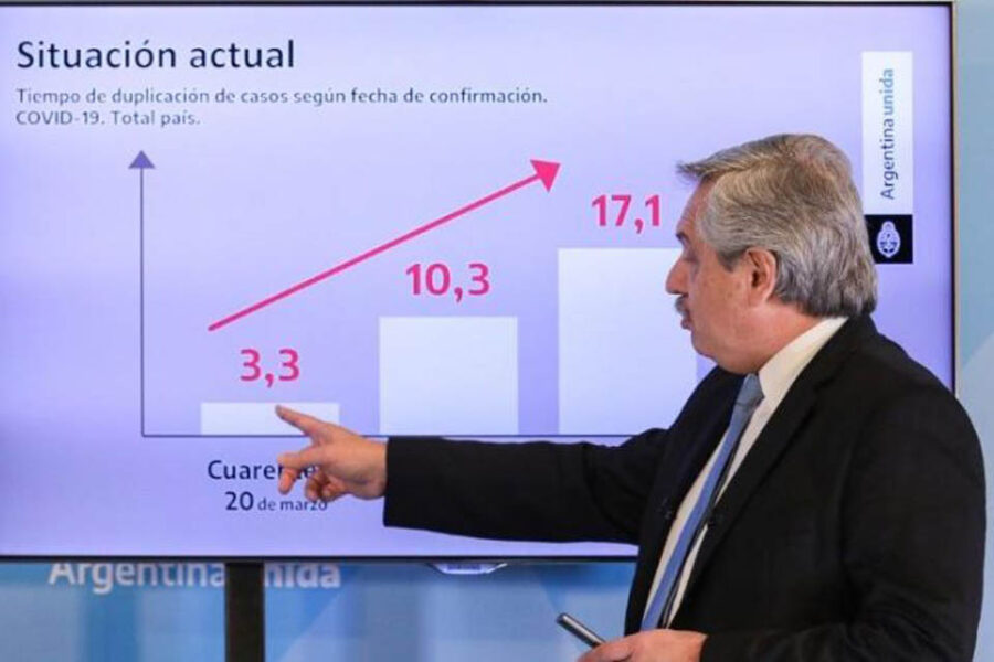 ¿Se flexibilizó antes de tiempo la cuarentena?: el dato que contrasta el gráfico que presentó Alberto (dato de Entre Ríos)