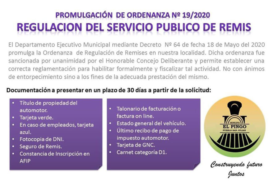 Regulación de remises