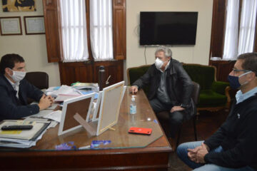 Cavagna recibió a los diputados Cusinato y Brupbacher