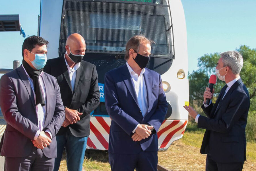 Visita del ministro de Transporte de la Nación