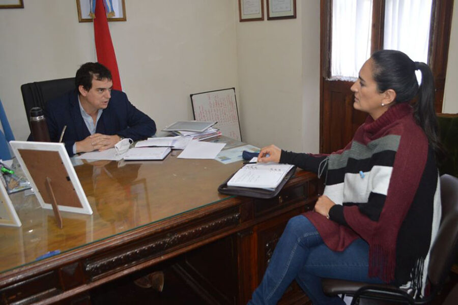 Cavagna se reunió con la senadora Flavia Maidana