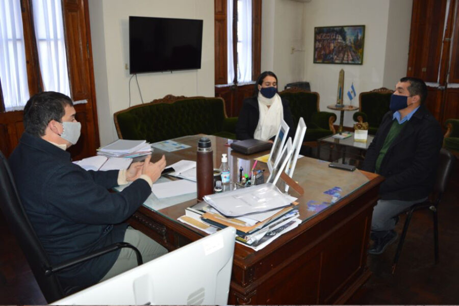 Reunión entre el intendente y la senadora