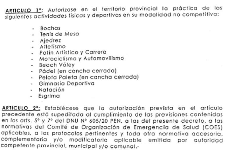 Se habilitaron nuevas actividades deportivas