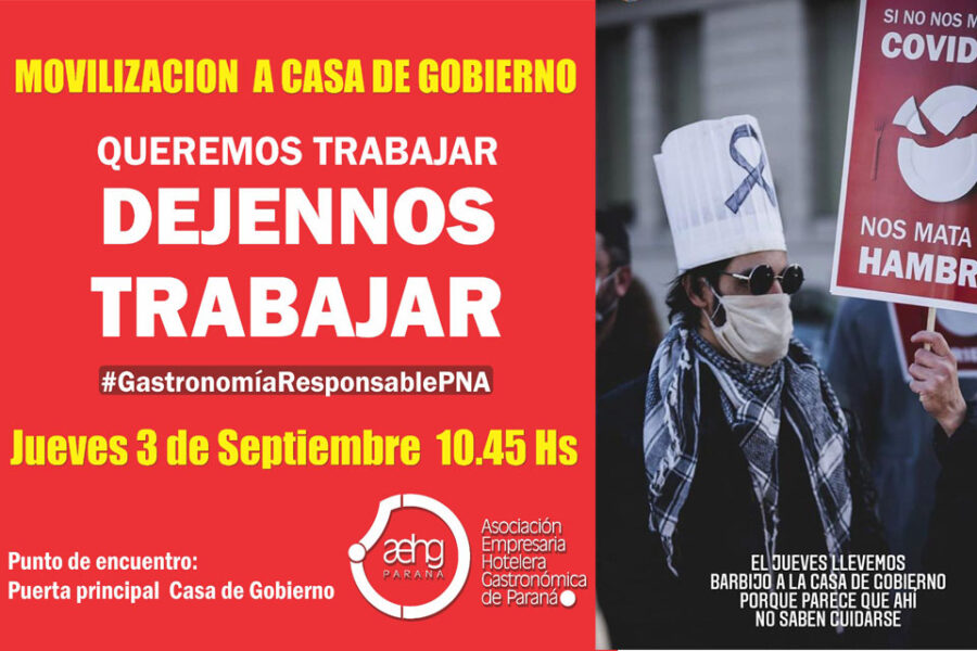 La protesta oficial de bares y gimnasios será el jueves con mensajes más duros