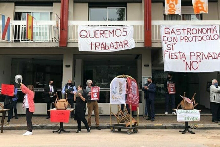 La protesta de los bares contra la fase 3
