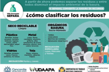 Exitosa recolección diferenciada de residuos en Villa Zorraquín