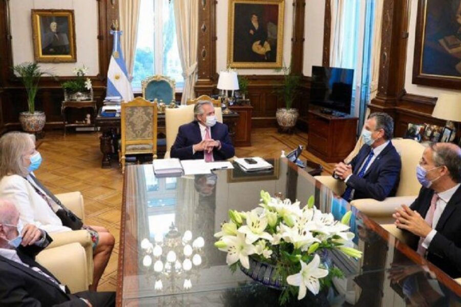 Alberto se reunió con el nuevo presidente de la Cámara de Comercio (es un entrerriano)