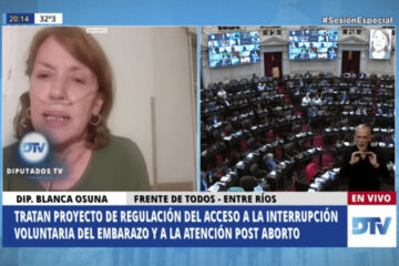 Aborto legal: Blanca Osuna, la diputada que debatió desde una clínica internada por coronavirus