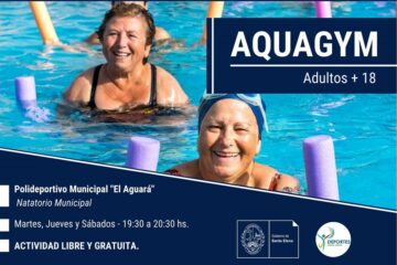 Clases gratis de Aquagym para mayores