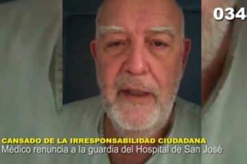 Coronavirus: Médico renuncia a la guardia del Hospital de San José