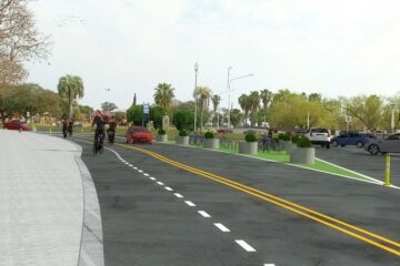 Rubrican contrato para construir la Bicivía en la costanera