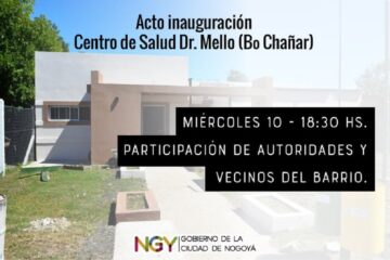 Inaugurarán formalmente el Centro de Salud “Dr. Mello”