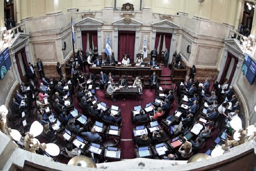 Media sanción en el Senado