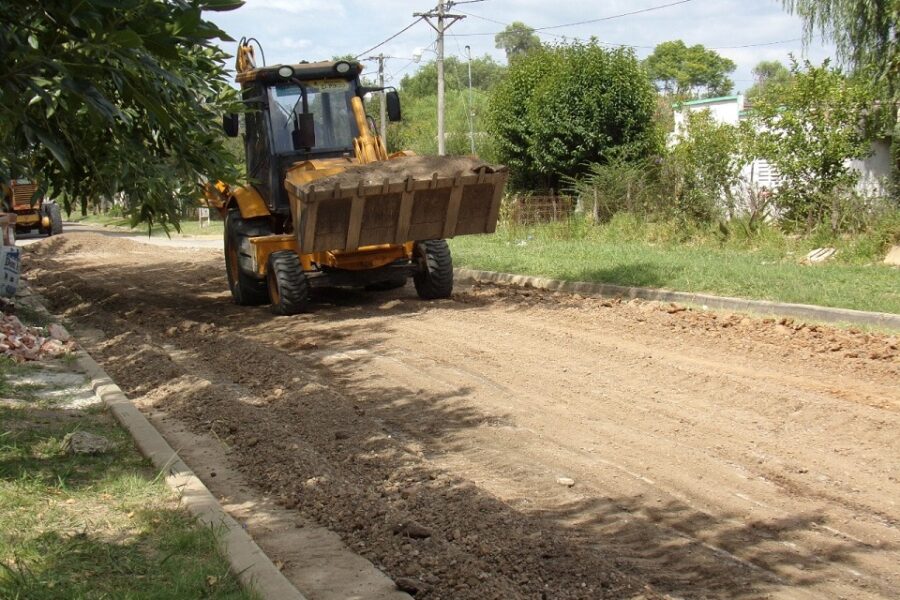 Se iniciaron los trabajos de pavimentación