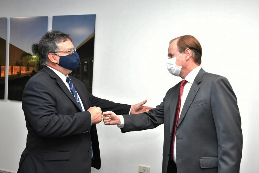 Bordet acompañó a Francolini y habló de obra pública