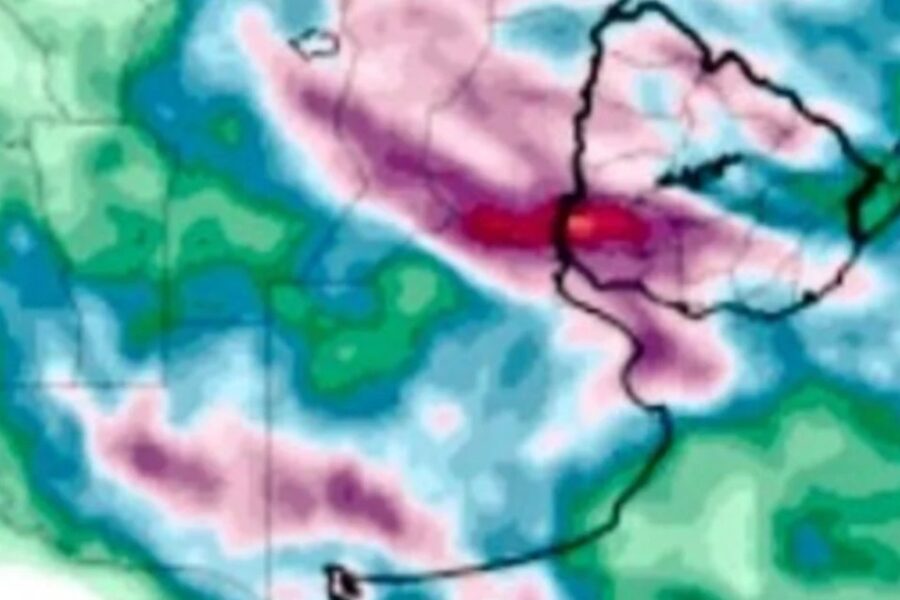 Se esperan acumulados de hasta 100 milímetros y hay alerta por granizo en la zona núcleo (clima en Entre Ríos)