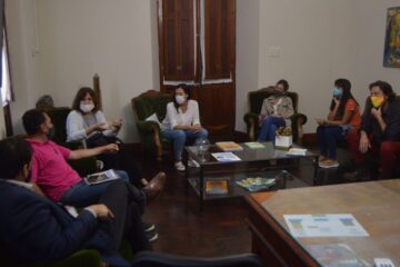 Reunión para avanzar en un convenio de trabajo coral