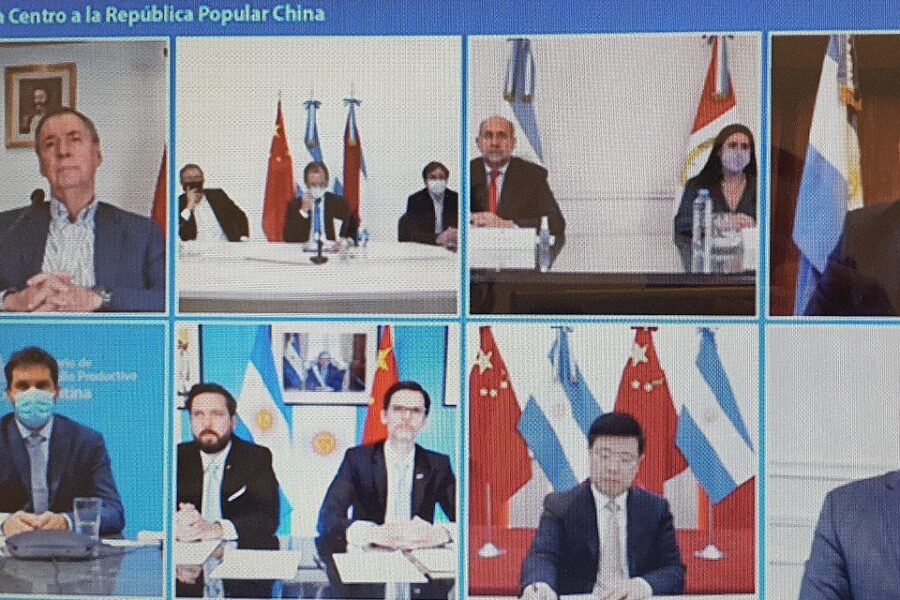 Bordet participó de la primera misión comercial virtual de la Región Centro con China