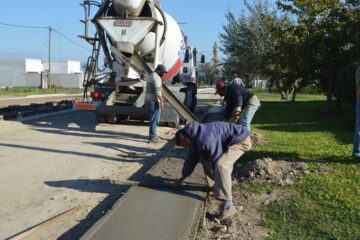 Cavagna recorrió los trabajos en la ciudad