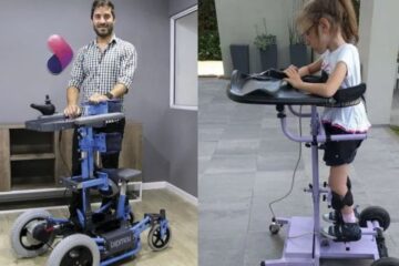 Un joven entrerriano creó un bipedestador motorizado para niños con funciones motoras reducidas