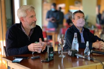 Frigerio hizo campaña en la ciudad de Galimberti