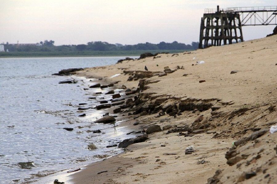 El río Paraná se acerca al nivel más bajo de la historia (situación en localidades entrerrianas)