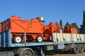 Llegaron las máquinas para la planta de residuos