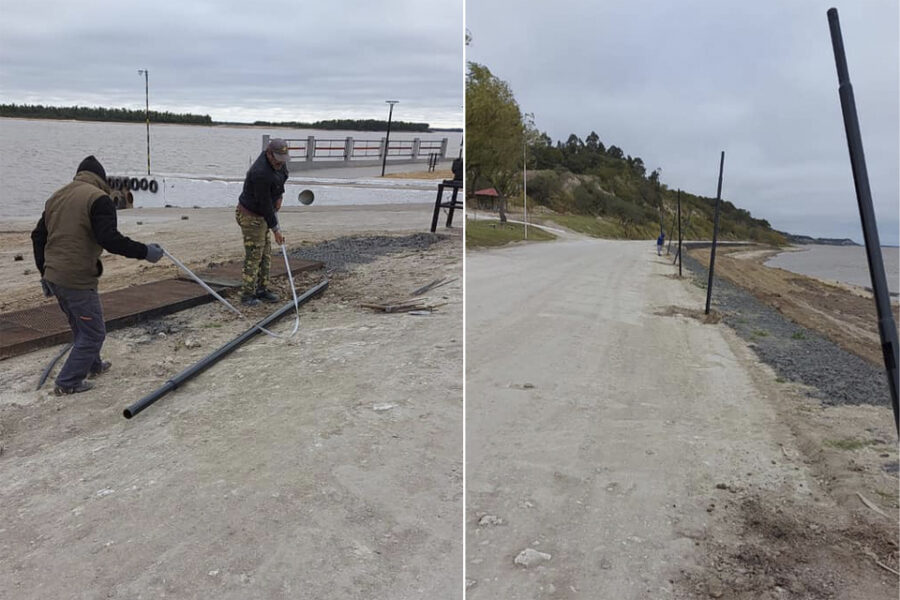 Nuevas luminarias LED en la Costanera Sur